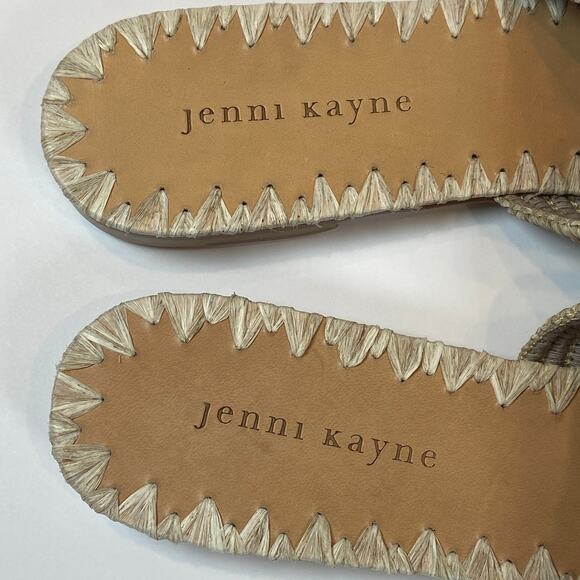 Jenni Kayne Raffia Mules Flats Straw Size 41 / US 11 - Picture 6 of 8